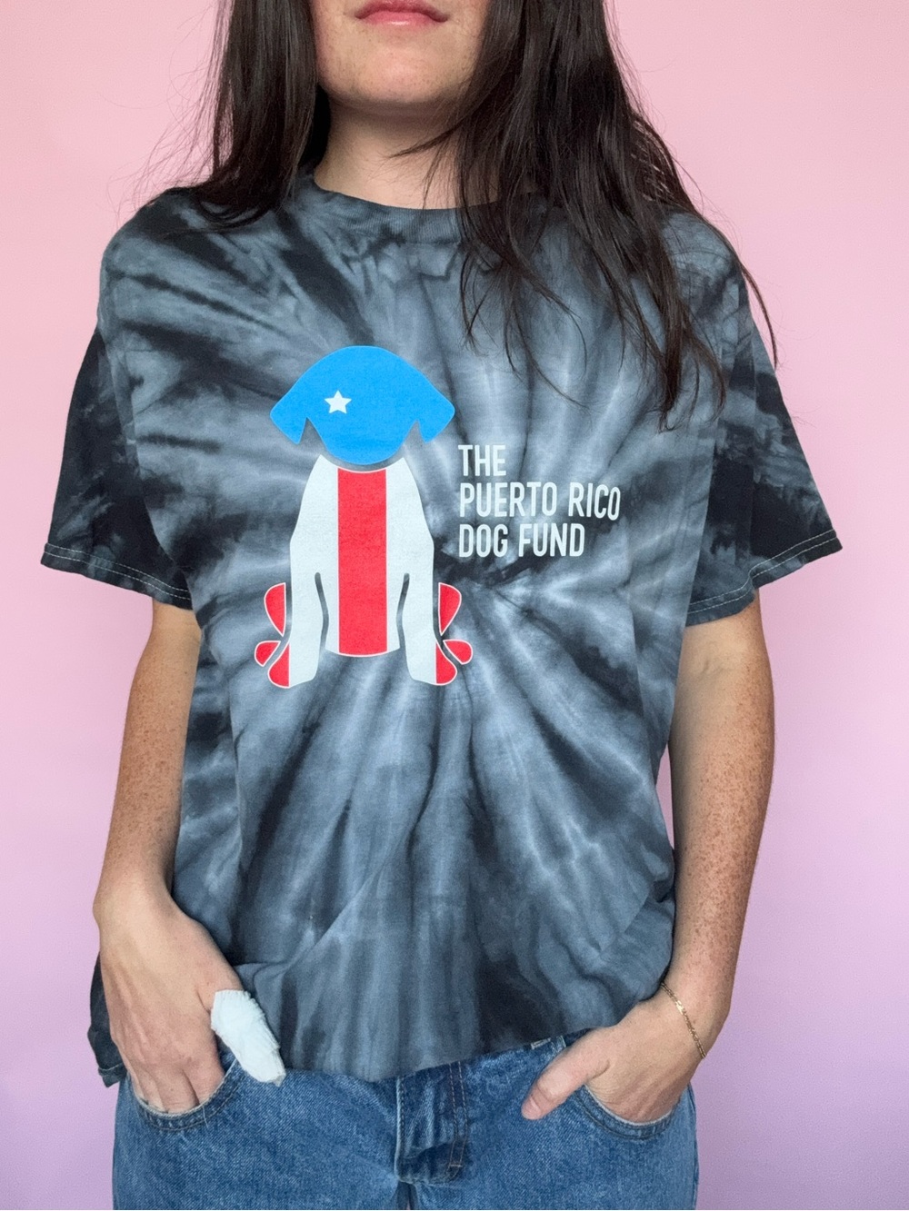 PUERTO RICO DOG FUND TIE DYE T-SHIRT